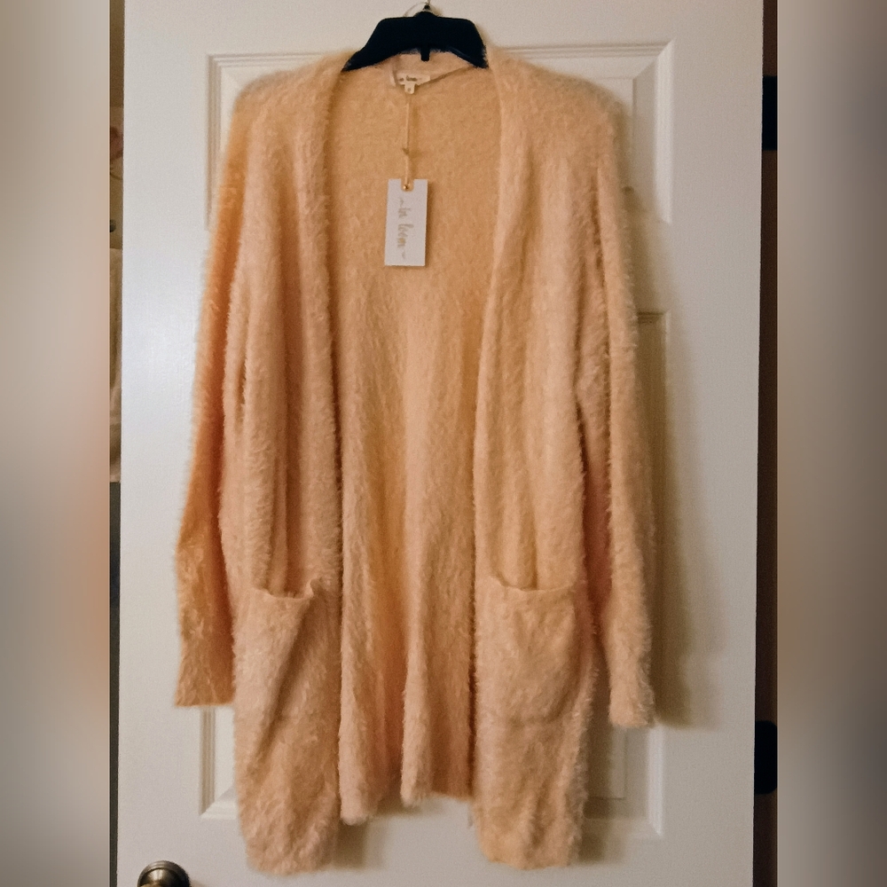 In Bloom Cozy Peach Cardigan